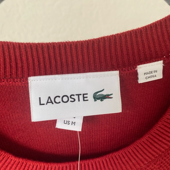 Lacoste Men's Sweatshirt Cotton/Nylon Blend. - Picture 4 of 7